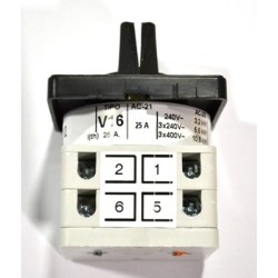 INTERRUPTOR TELERGON 0-1 20A 3P 48x48mm
