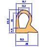 GOMA PUERTA HORNO AGB 8L CAT 2000