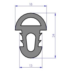 BURLETE Goma puerta horno SALVA LTB4 / LTB5 - SUAKIN SILICONA ALTA TEMPERATURA