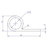 GOMA PUERTA HORNO SALVA SR12 BERTAM FIORINI BURLETE PUERTA HORNO