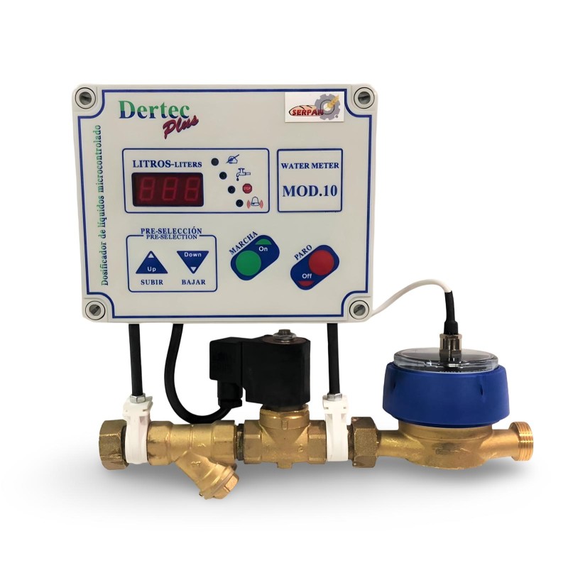 CUENTA LITROS AGUA DOSIFICADOR DE AGUA APEIPAM PARA PANADERIA PASTELERIA DERTEC PLUS 10