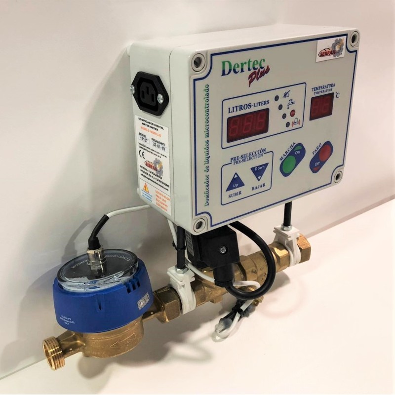 DOSIFICADOR DE AGUA CUENTALITROS AGUA  APEIPAM PARA PANADERIA PASTELERIA DERTEC PLUS 20
