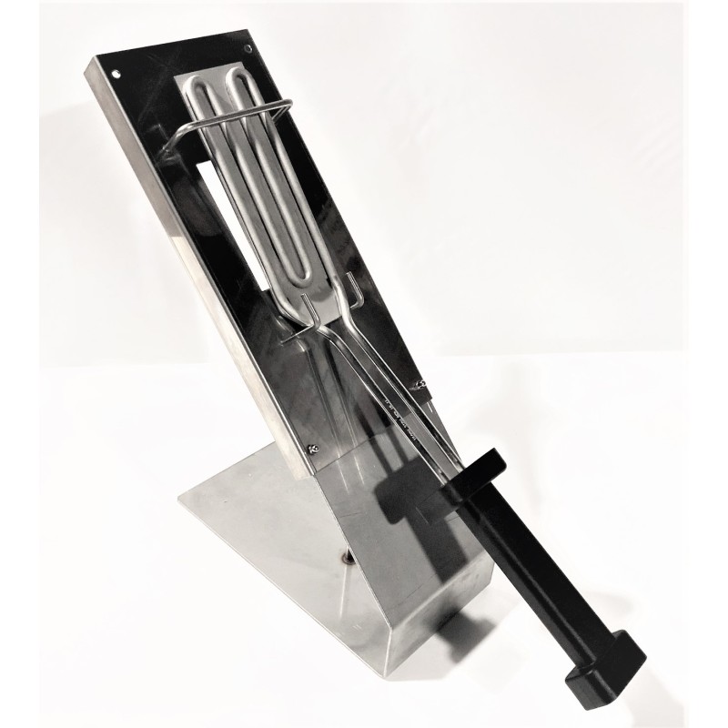 SOPORTE SOBREMESA PARA PALA QUEMADOR PASTELERIA ACERO INOXIDABLE PALA QUEMADOR PASTELERIA