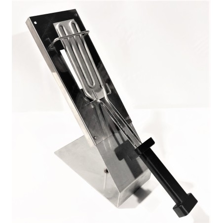 SOPORTE SOBREMESA PARA PALA QUEMADOR PASTELERIA ACERO INOXIDABLE PALA QUEMADOR PASTELERIA