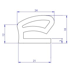 GOMA ALTA TEMPERATURA PARA PUERTA HORNO GASHOR / LOGIUDICE GASHOR COMPACT AC 90  MINI COMPACT MC90 ROTCAR MC-90
