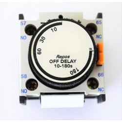 Temporizador 10-180 seg retardo desconexión contactor