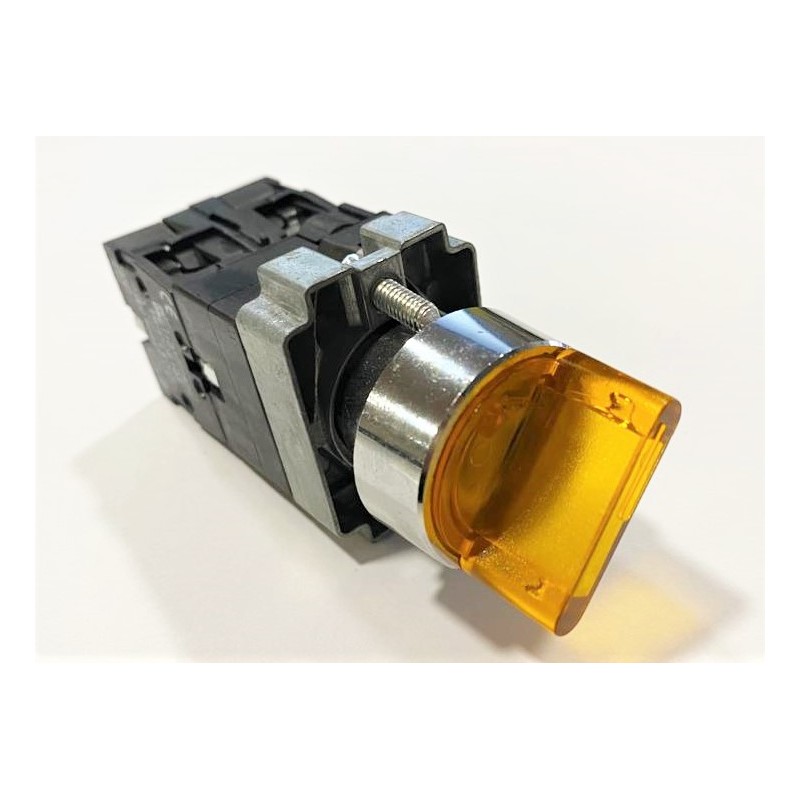 SELECTOR LUMINOSO AMBAR 3 POSICIONES INTERRUPTOR PESADORA DIVISORA AMASADORA HORNO REFINADORA