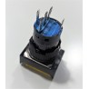 PULSADOR CON ENCLAVAMIENTO - 1NA + 1NC - AMARILLO 230V