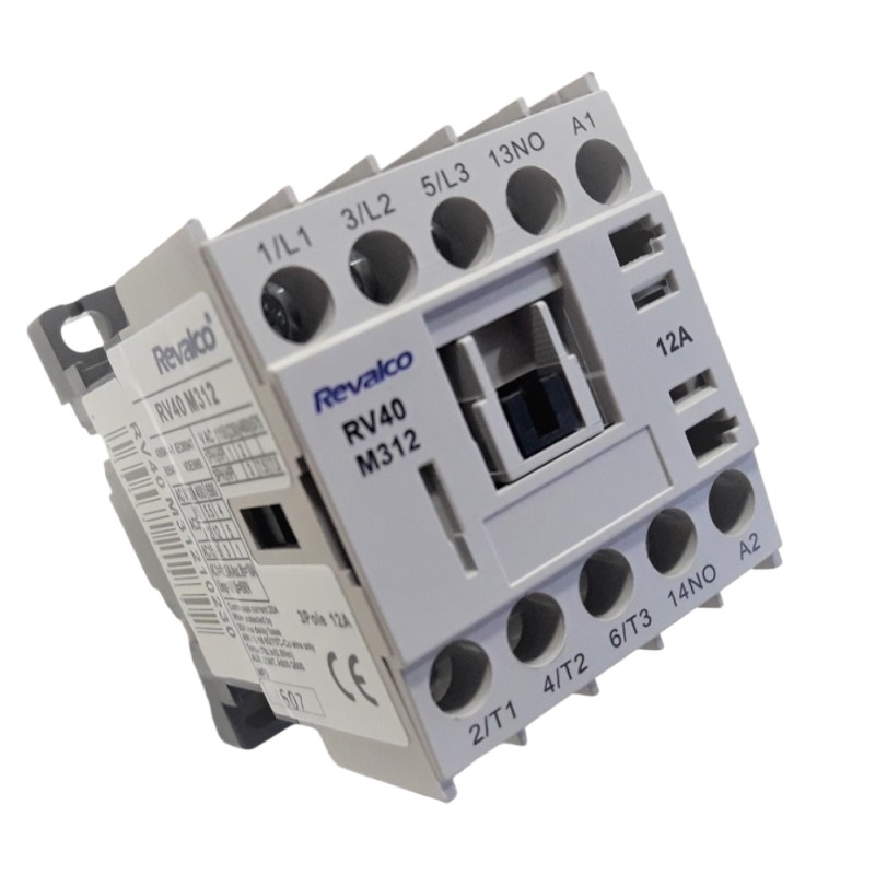 MINICONTACTOR REVALCO 12A 3P+N/O 24VAC