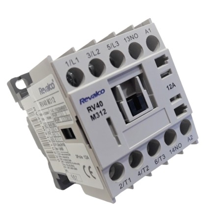 MINICONTACTOR REVALCO 12A 3P+N/O 24VAC
