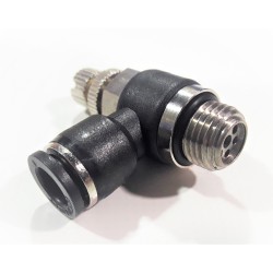 REGULADOR CAUDAL 1/4" Ø8 UNIDIRECCIONAL ORIENTABLE