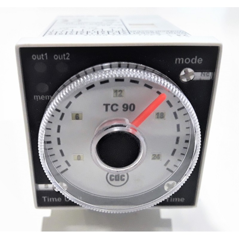 TEMPORIZADOR MULTITENSIÓN CDC TC90 HORNOS BERTAM ; SATURNINO DE LA OLIVA