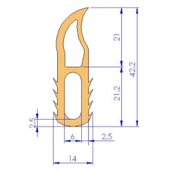 GOMA PUERTA HORNO SALVA KX-9+H BURLETE HORNO SALVA KX-9+H silicona alta temperatura