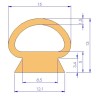 GOMA PUERTA HORNO SALVA MS-12-G/01 ;  LD-5+H  Tipo 13  ;  LD-5+H  Tipo 03