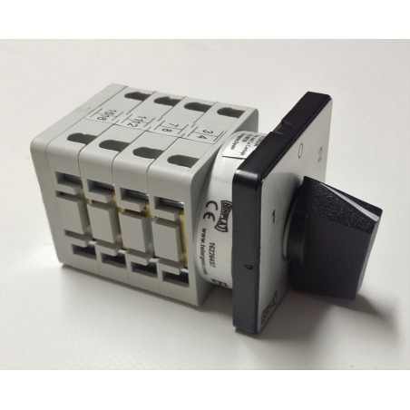 CONMUTADOR TELERGON DAHLANDER 1-0-2 25A 64x64mm