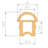 Goma para puerta horno THT STOX87