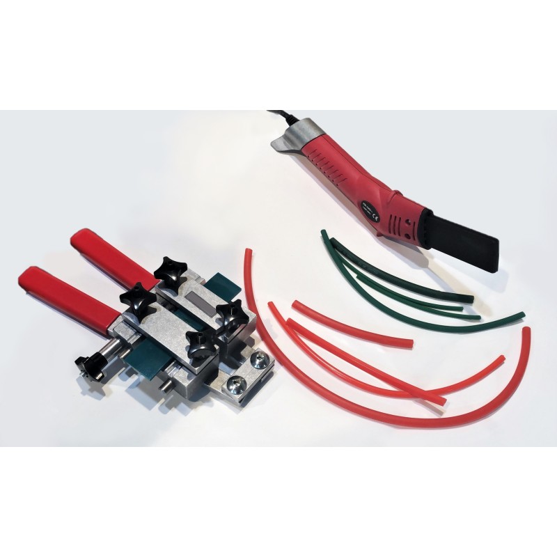 KIT SOLDADOR CORDONES Y CORREAS TERMOSOLDABLES (SOLDADOR + PINZA + ACCESORIOS)