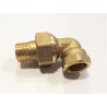 HORNO REVENT BEGESA CODO CONEXIÓN MACHO-HEMBRA 3/8" 90º TUBO VAPORIZADOR HORNO COMAP 490103 3107U