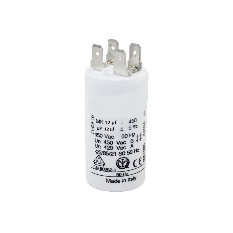 CONDENSADOR ARRANQUE MOTOR 450V 12,5uF