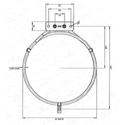 RESISTENCIA 3000W HORNO CONBEQ AGATHA-C NO TRAYS  VENIX T04MIS