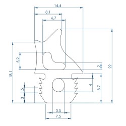 GOMA PARA PUERTA HORNO UNOX CHEFTOP CHEFLUX BAKERTOP BAKERLUX