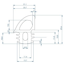 GOMA PUERTA HORNO WIESHEU 100068 B8 - E2 100858 B4 - E2  MIWE ECONO FP EC6.0604/60604