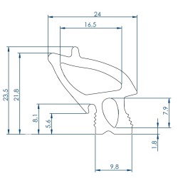 GOMA PARA PUERTA HORNO LAINOX RATIONAL