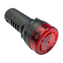 INDICADOR LED ROJO CON ZUMBADOR PILOTO SEÑALIZACION CON TIMBRE FORMADORAS, CAMARAS DE REPOSO, REFINADORAS,  SUBAL, CSM, MENDOZA,