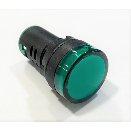 INDICADOR LED VERDE PILOTO SEÑALIZACION FORMADORAS, CAMARAS DE REPOSO, REFINADORAS,  SUBAL, CSM, MENDOZA, PEDRO PRAT, SALVA REVE