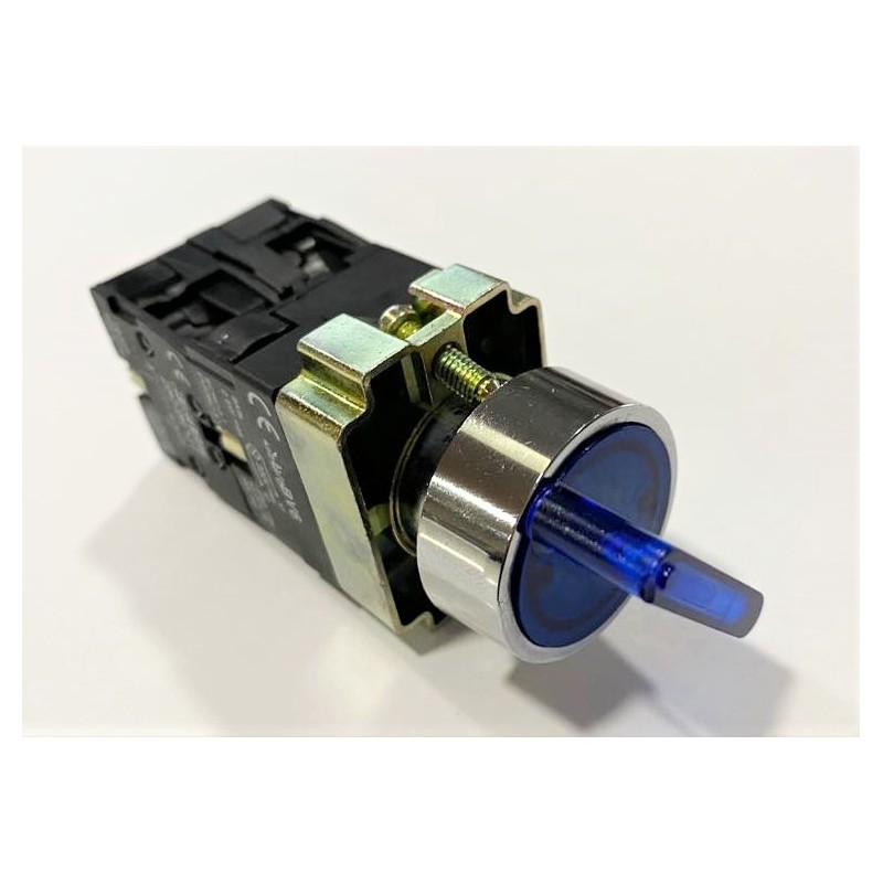 SELECTOR LUMINOSO AZUL 3 POSICIONES INTERRUPTOR PESADORA DIVISORA AMASADORA HORNO REFINADORA