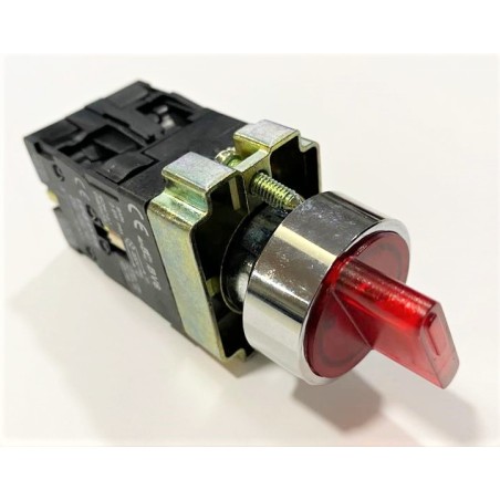 SELECTOR LUMINOSO ROJO 3 POSICIONES INTERRUPTOR PESADORA DIVISORA AMASADORA HORNO REFINADORA