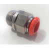 RACOR RECTO NEUMÁTICO 1/4" TUBO Ø10mm