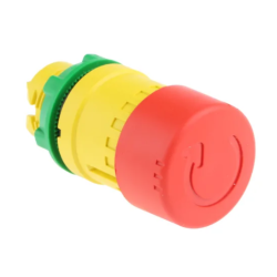CABEZA PARO DE EMERGENCIA SCHENEIDER ZB5AS834 CARRIL Ø30mm CON ENCLAVAMIENTO