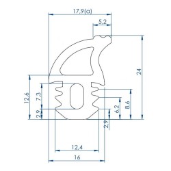 GOMA PUERTA HORNO FM SERIE ST COMPACT RXB / RXF A EUROFOURS RUNI V6 S3P-000A002-ES CONBEQ QUARTZ ECO ZAFIRO TUIRBO ECO AMBER TUR