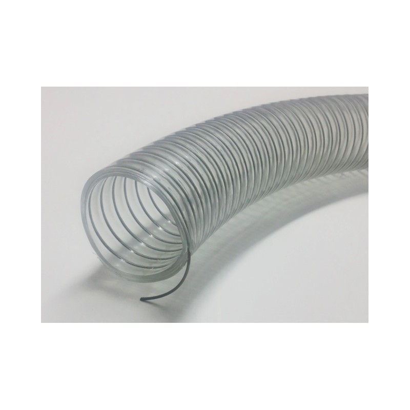 MANGUERA SILO HARINA PVC Ø60mm ESPIRAL DE ACERO RYLASPIR