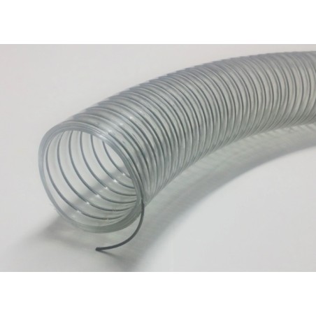 MANGUERA SILO HARINA PVC Ø60mm ESPIRAL DE ACERO RYLASPIR