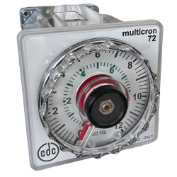 TEMPORIZADOR CDC MULTICRON 72 1400/704 B12 ESCALA 0 A 12 m/s/h 230Vac