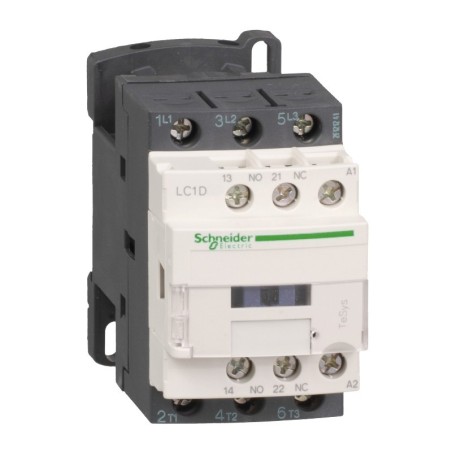 CONTACTOR SCHNEIDER LC1D18B7 18A 1NA/1NC 24VAC