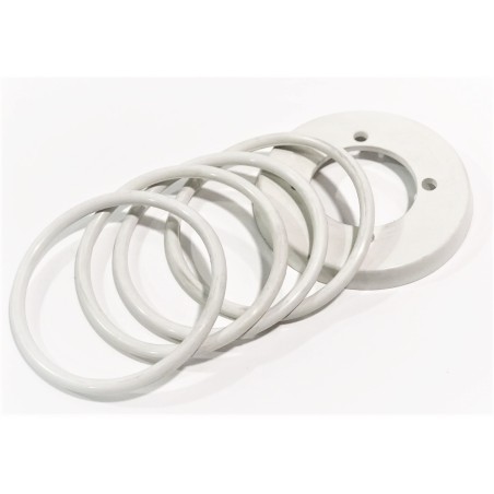 KIT RETENCIÓN PISTÓN PESADORA SUBAL CSM MAPANVA CIBERPAN SALVA Ø135x7mm BLANCO