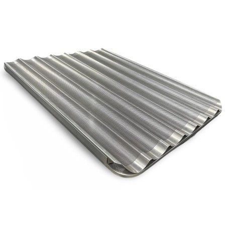 Bandeja aluminio acanalada 80X65 CM  horno Revent Begesa Salva Bertam Mondial Forni Real Forni Saturnino de la Oliva UNOX DOBRA 