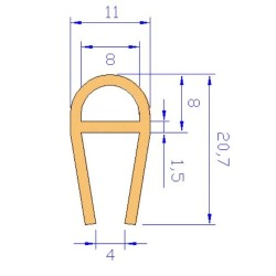 GOMA PUERTA HORNO EUROFOURS