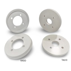 KIT RETENCIÓN PISTÓN PESADORA Ø130x7mm BLANCO