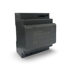 TRANFORMADOR 230Vac A 24Vdc 92W 3,83A CARRIL DIN TRACON LDCVDIN-100-24 TRANSFORMADOR TENSION HORNO PANADERIA HORNO EKA