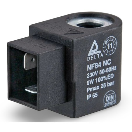 BOBINA ELECTROVALVULA DELTA 230Vac NF 84 NC 9W 100%
