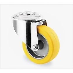 RUEDA PARA HORNO ANTICALÓRICA ANTIRUIDO AGUJERO PASANTE 100MMØ ACERO GALVANIZADO
