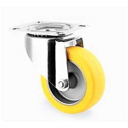 RUEDA PARA HORNO ANTICALÓRICA ANTIRUIDO PLATAFORMA 100 MMØ ACERO INOXIDABLE