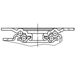 RUEDA PARA HORNO ANTICALÓRICA ANTIRUIDO PLATAFORMA 100 MMØ ACERO GALVANIZADO