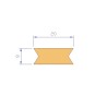 Asiento Goma 20x8mm THT para empaquetadora RAELMA R-ENA