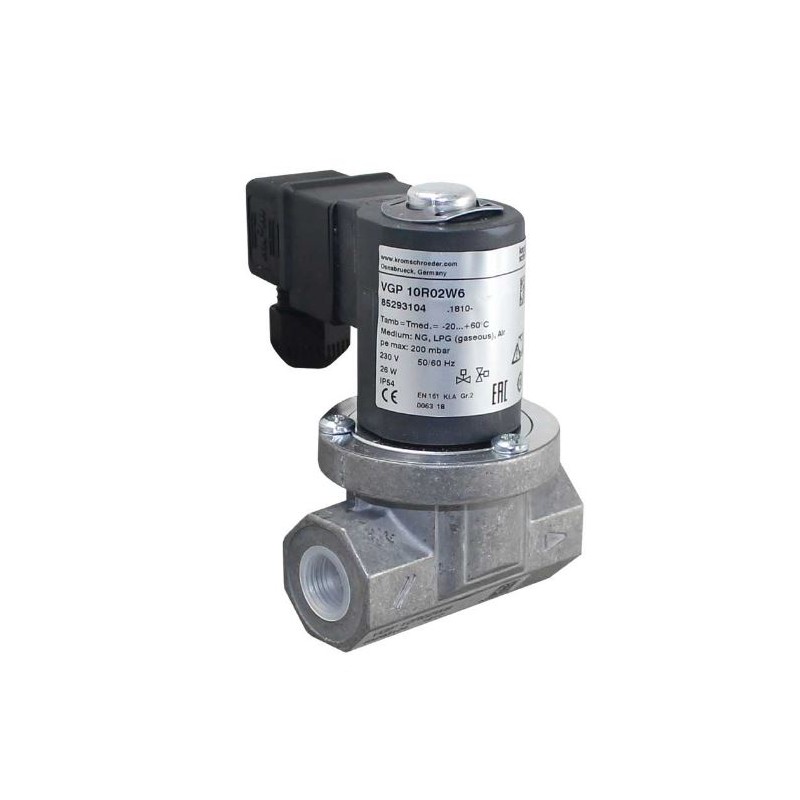 ELECTROVÁLVULA KROM SCHROEDER VGP 10R02W6 3/8" 200mbar 230VAC PARA HORNO DOBRA HONEYWELL VE410AA1003