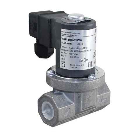ELECTROVÁLVULA KROM SCHROEDER VGP 10R02W6 3/8" 200mbar 230VAC PARA HORNO DOBRA HONEYWELL VE410AA1003